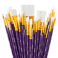 Studio Mixed Media White Nylon Brush Set - 30 pc